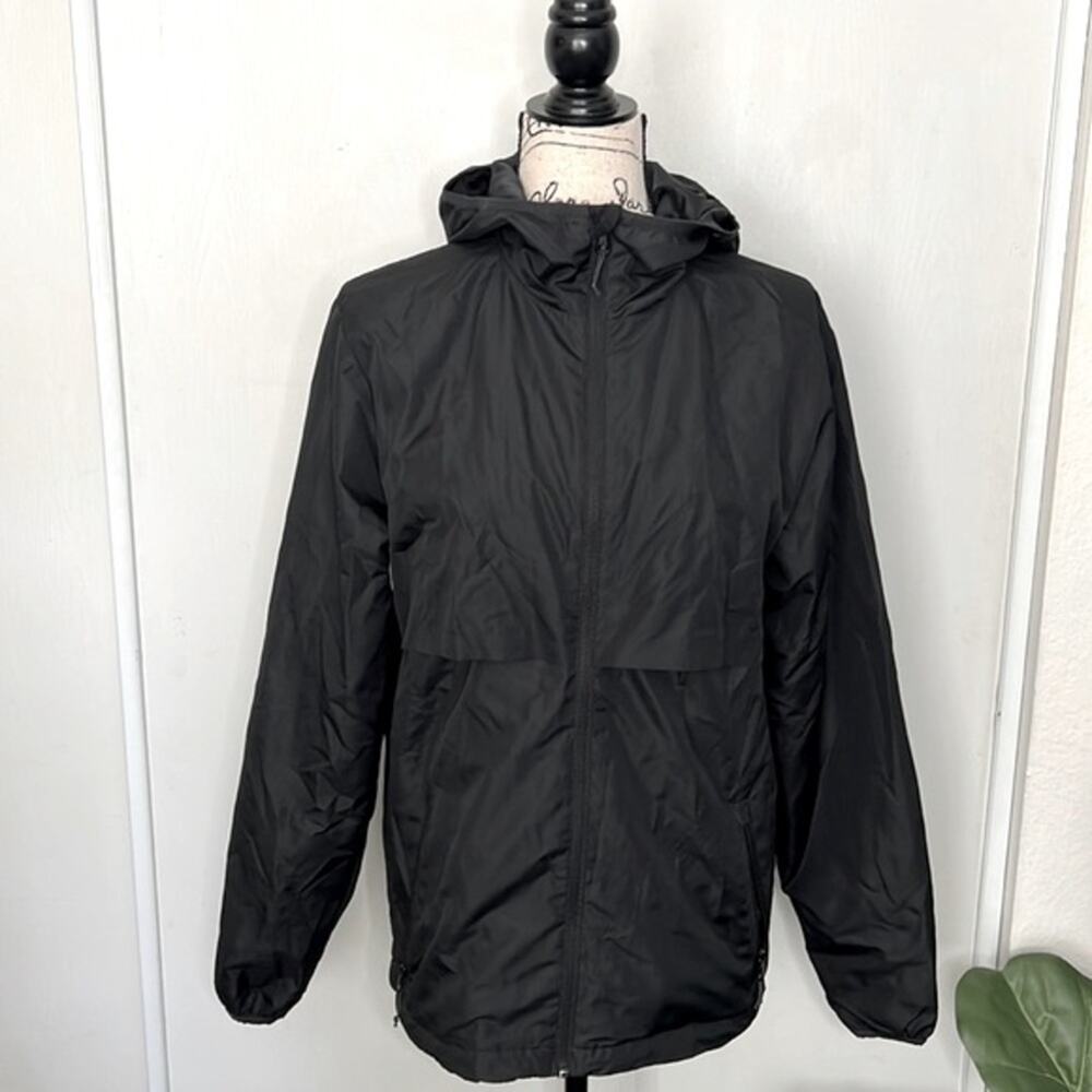 C9 by Champion Men's Black Hooded Windbreaker Jacket Size Small